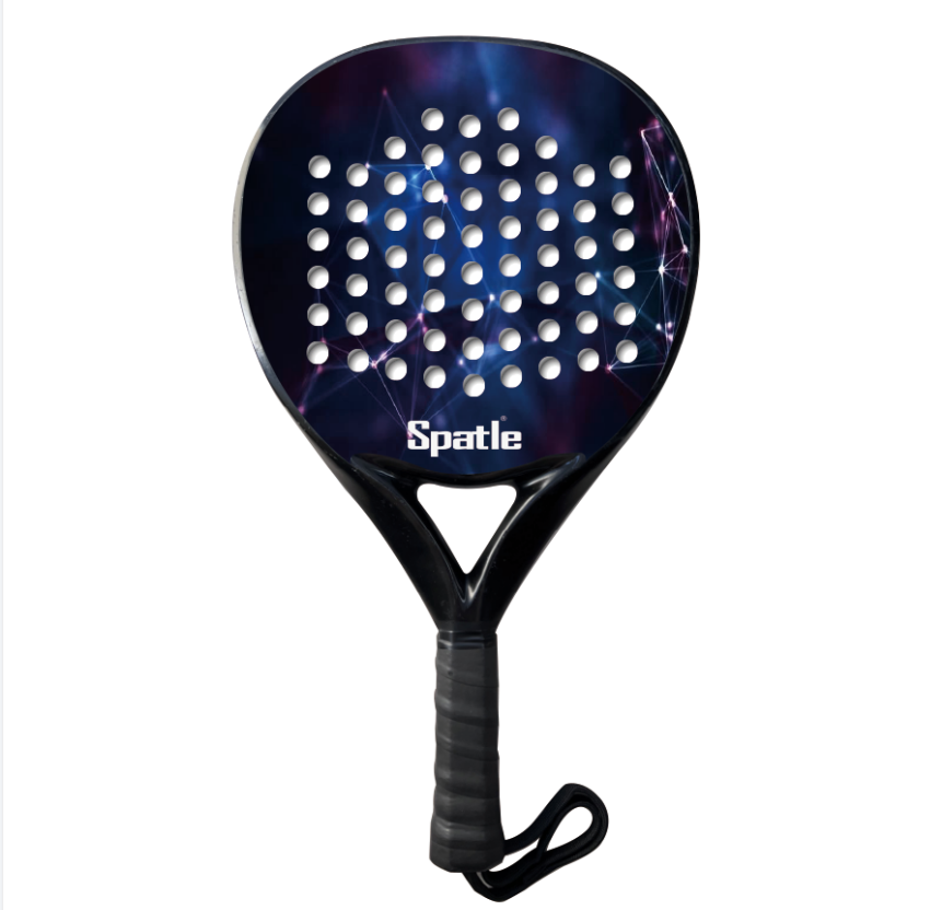 Raqueta de padel de fibra de carbono de alta resistencia personalizada de calidad estupenda 