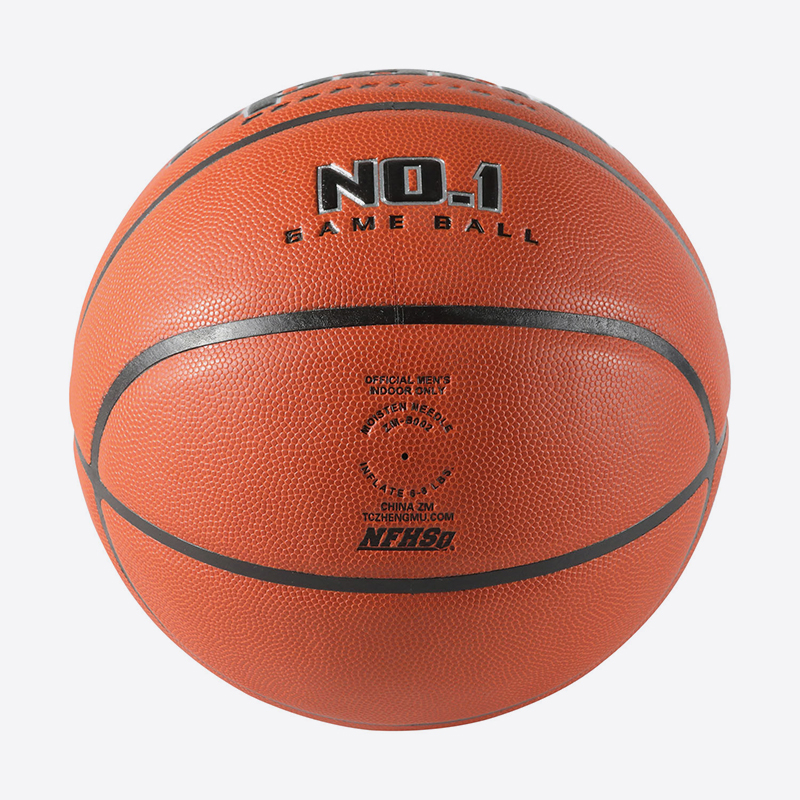 Juego laminado Baloncesto Logotipo personalizado PVC PU Mircrofiber Opción múltiple