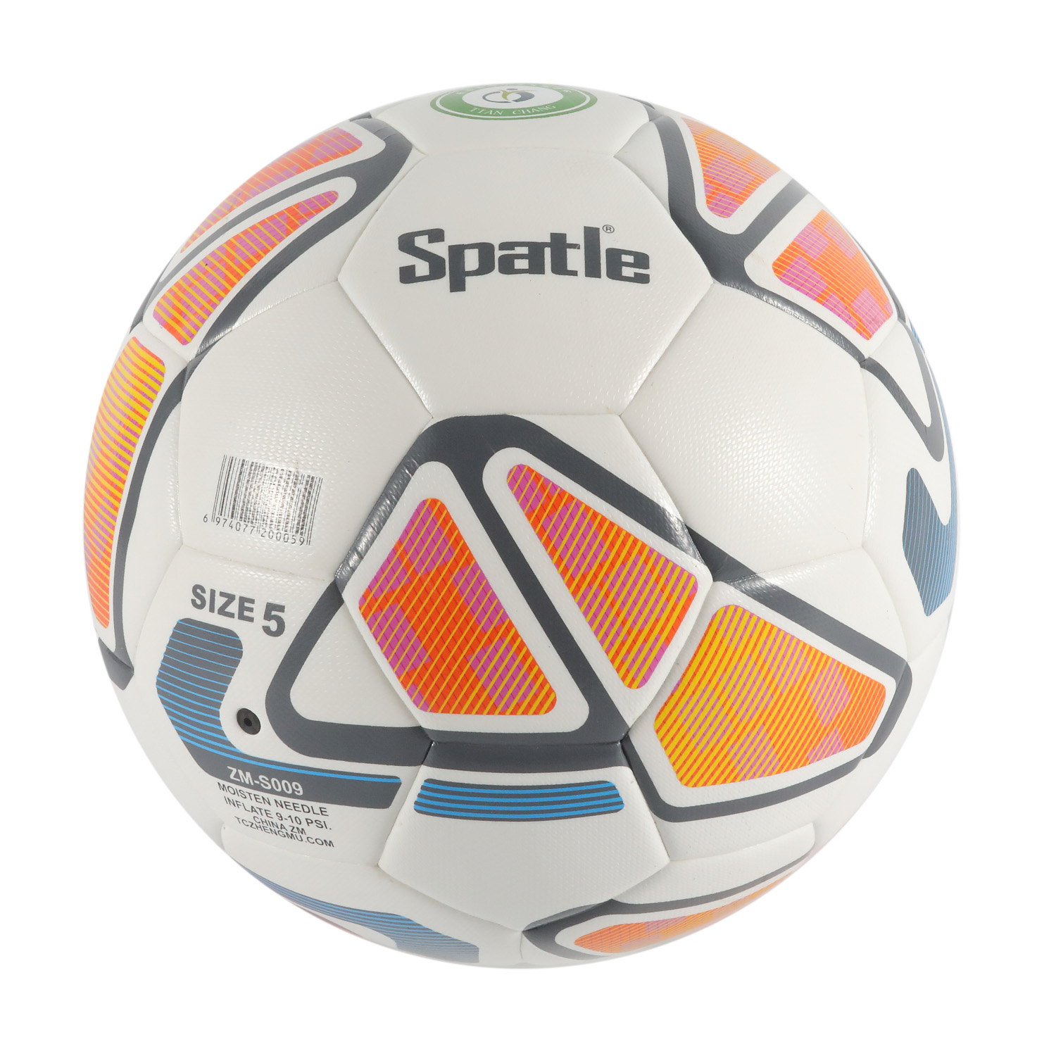Cubierta de PVC Machine-Stitched Football /Soccer Logotipo personalizado OEM Impermeable